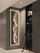 Modern gold abstract wall lamp living room illuminated art
