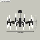 Modern gold acrylic ceiling lamp for dining room 110v-120v
