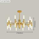 Modern gold acrylic ceiling lamp for dining room 110v-120v