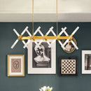 Modern gold acrylic ceiling lamp for dining room 110v-120v