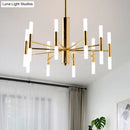 Modern gold acrylic ceiling lamp for dining room 110v-120v