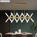 Modern gold acrylic ceiling lamp for dining room 110v-120v