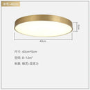 Modern gold acrylic led ceiling light for living room