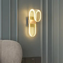 Modern gold acrylic lustre chandelier living room ring light