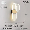 Modern gold acrylic lustre chandelier living room ring light