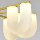 Modern gold acrylic pendant lights dining room cloud design