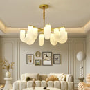 Modern gold acrylic pendant lights dining room cloud design