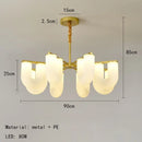 Modern gold acrylic pendant lights dining room cloud design