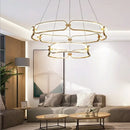 Modern gold adara luxury led chandelier dining room pendant light