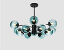 Modern gold adjustable ball glass lustre – dining room light