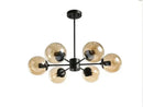 Modern gold adjustable ball glass lustre – dining room light