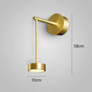 Modern gold adjustable direction wall lamp bedroom spotlight