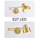 Modern gold adjustable led wall lamp bedroom reading light