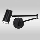 Modern gold adjustable swing arm wall lamp bedroom reading light