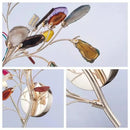 Modern gold agate led wall lamp sconce bedroom colorful gemstone decor