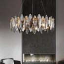Modern gold amber decorbites crystal ceiling chandelier dining room