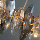 Modern gold amber decorbites crystal ceiling chandelier dining room