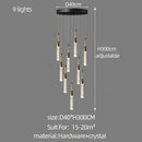 Modern gold and black decorbites crystal chandelier living room light