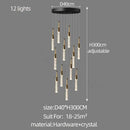 Modern gold and black decorbites crystal chandelier living room light