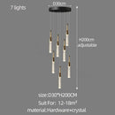Modern gold and black decorbites crystal chandelier living room light
