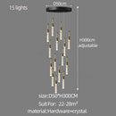 Modern gold and black decorbites crystal chandelier living room light