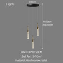 Modern gold and black decorbites crystal chandelier living room light