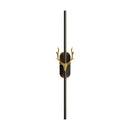 Modern gold and black deer horn led wall lamp bedroom sconce