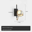Modern gold and black glass ball pendant light for living room