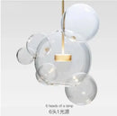 Modern gold and black glass chandelier living room pendant light