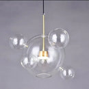 Modern gold and black glass chandelier living room pendant light