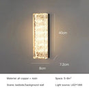 Modern gold and black led bedroom wall lamp