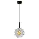 Modern gold and black led glass wall lamp bedroom pendant light