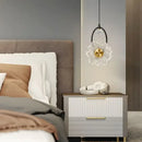 Modern gold and black led glass wall lamp bedroom pendant light