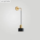 Modern gold and black marble pendant light fixture for living room