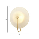 Modern gold and black orb wall lamp for living rooms