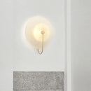 Modern gold and black orb wall lamp for living rooms