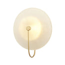Modern gold and black orb wall lamp for living rooms