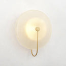Modern gold and black orb wall lamp for living rooms