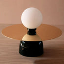 Modern gold and black riya wall light bedroom frosted glass sconce