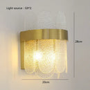 Modern gold and blue glass chandelier dining room lighting solution