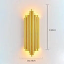 Modern gold and clear glass led wall lamps bedroom sconce