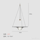 Modern gold and clear glass pendant lights bedroom hanging lamp