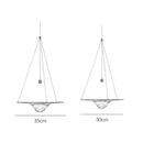 Modern gold and clear glass pendant lights bedroom hanging lamp