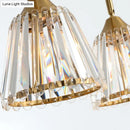 Modern gold and crystal pendant light dining room 220v-240v