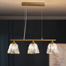Modern gold and crystal pendant light dining room 220v-240v