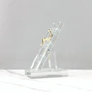 Modern gold and crystal staircase statue living room decor