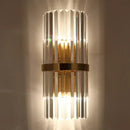 Modern gold and crystal wall light living room sconce