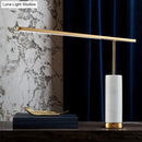 Gold Marble Nightstand Lamp