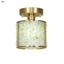 DecorBites™ Copper Canopy LED Ceiling Light Glass Crystal Nordic Modern Decor for Home