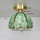 DecorBites™ Copper Canopy LED Ceiling Light Glass Crystal Nordic Modern Decor for Home